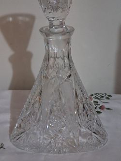 Vintage hand cut Crystal sherry decanter