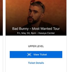 Bad Bunny Concert Tickets For Tonight