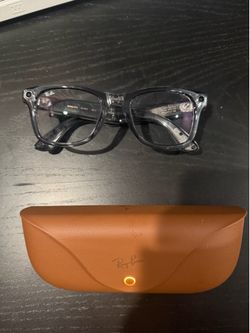 Meta Ray Ban Wayfarer (Gen 2) Shiny Transparent Grey Large