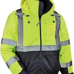 ERGODYNE BOMBER HI VISIBILITY JACKET
