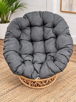 Black round chairs