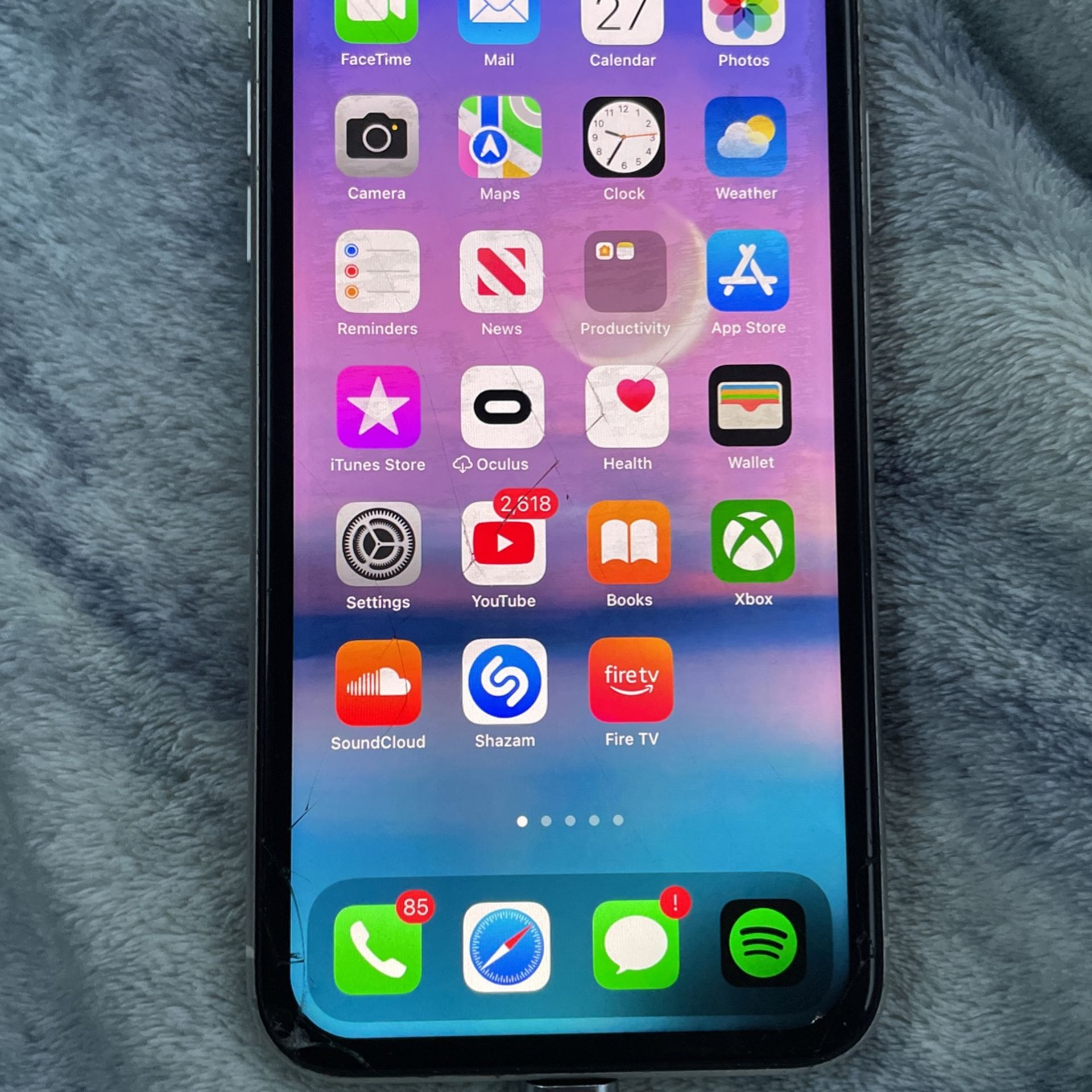 Iphone 11 (Cracked Front And Back) Broken