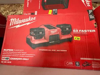 Milwaukee new dual fast charger - no batter