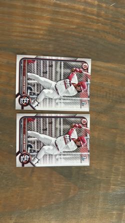 St. Louis Cardinals Joshua Baez Bowman 1st Baseball Cards (x2)