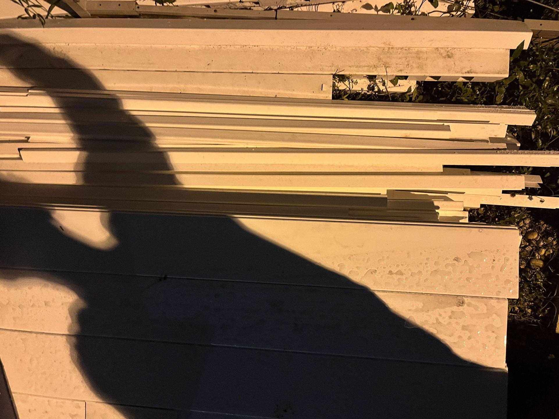 High Quality White Vinyl, 6 Foot Rails