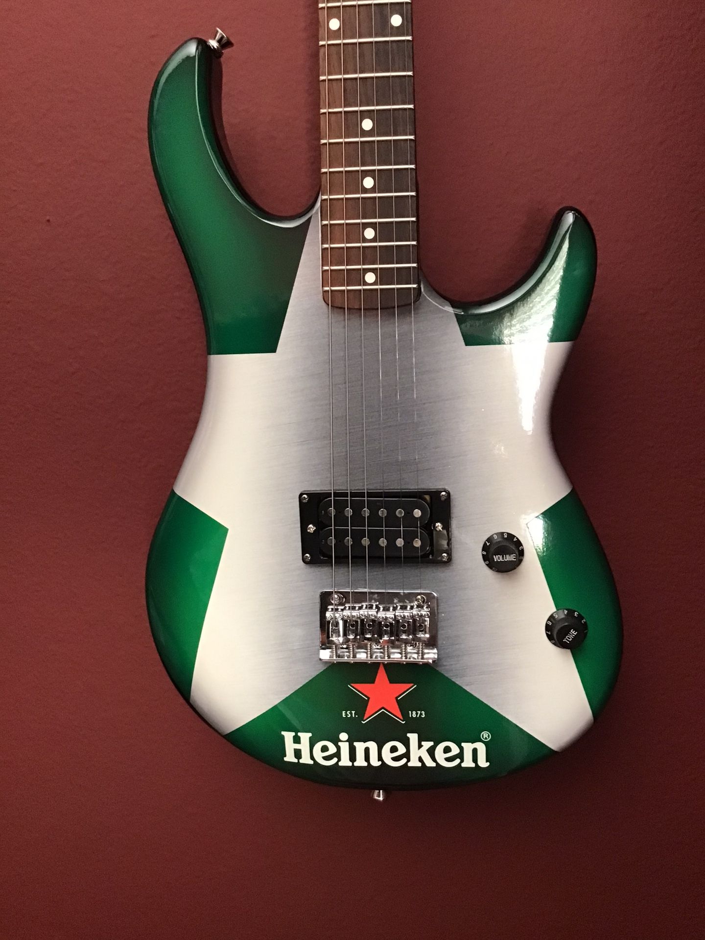 Heineken Beer Peavy Electric Guitar Rockmaster