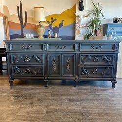 Vintage Grey Dresser / Buffet / TV Stand 