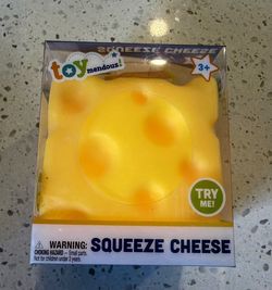 🧀 SQUEEZE CHEESE SQUISH TOY – NEW IN BOX! 🧀