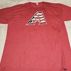 Arizona Diamondbacks 4th Of July Stars And Stripes T-shirt Size XL