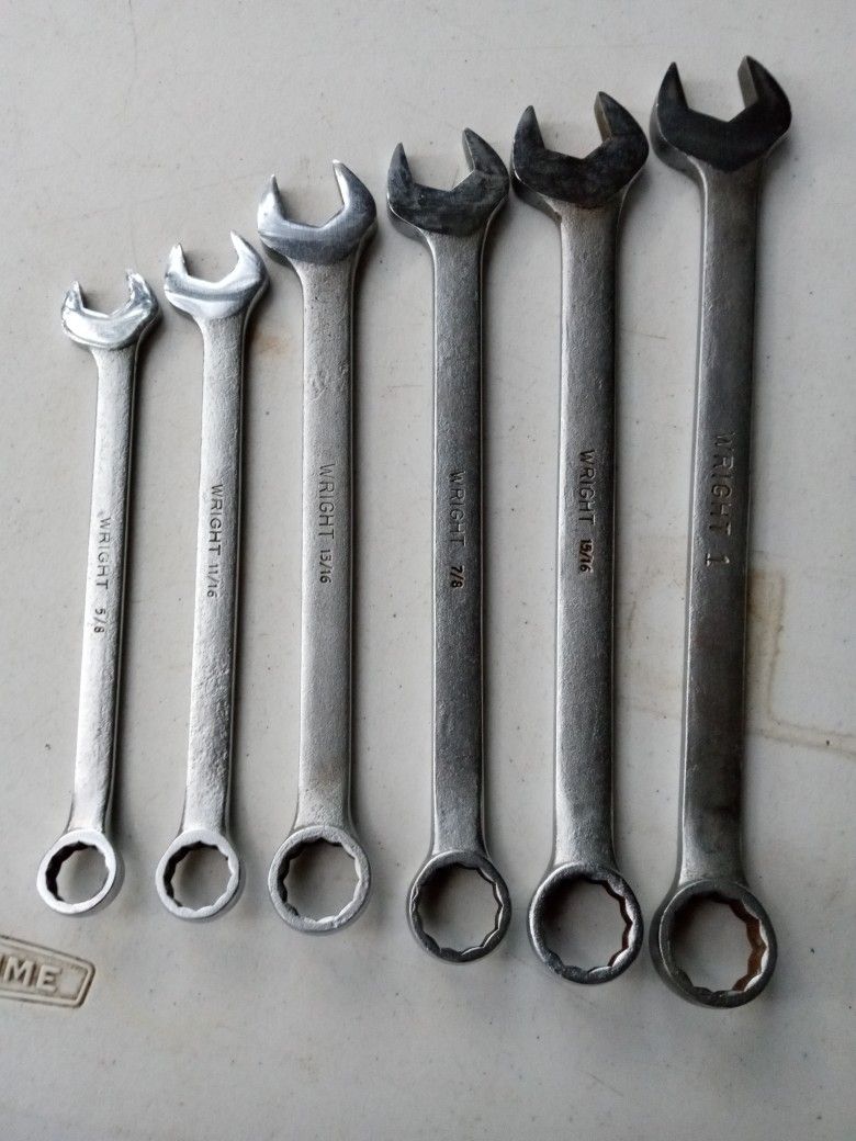 COMBINATION WRENCHES (6 WRIGHT TOOLS)
