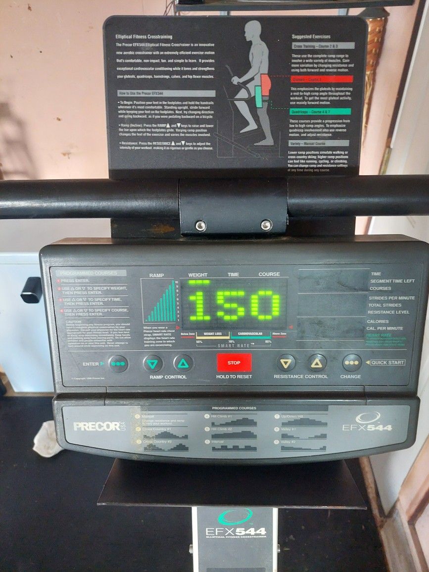 EFX 544 Precor Gym Quality Elliptical 