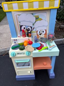 Cook With Chef Blue Toy Kitchen Playset with Accessories