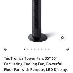 Brand New - TaoTronics Tower Fan - $30