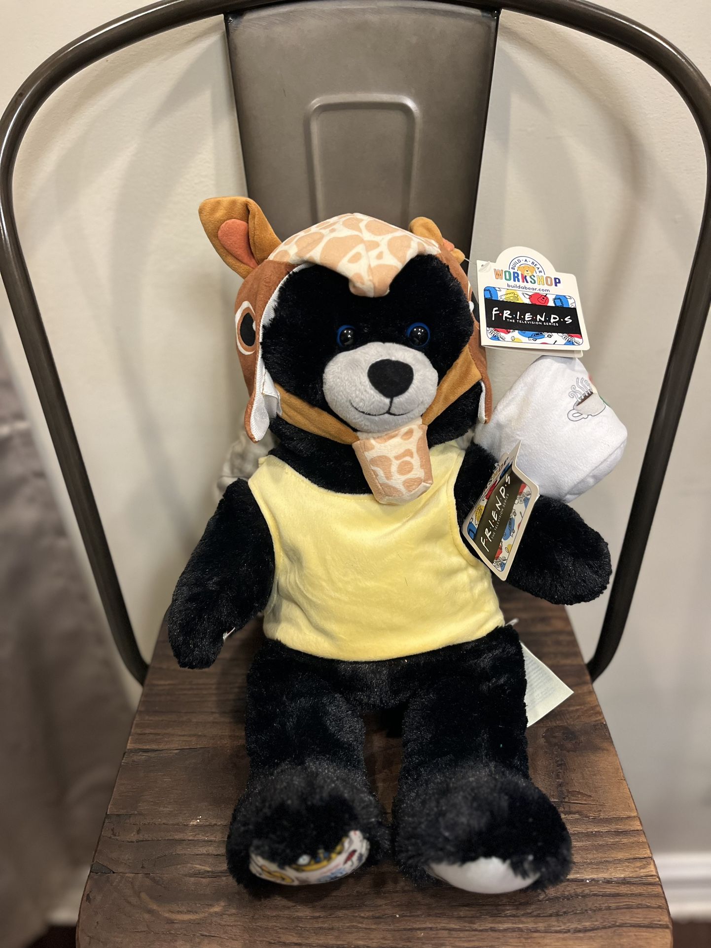 Friends TV Show Build-a-Bear Bear & Holiday Armadillo Costume Hat Central Perk & coffee cup Mug