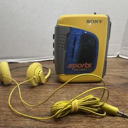 Vintage Sony Sports Walkman WM-FS191 Cassette Player AM FM Radio