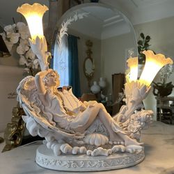 Vintage Goddess Lamp 