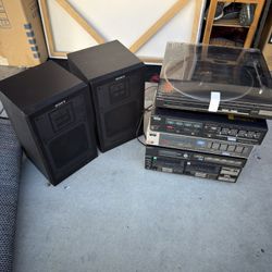Vintage Sony Stereo System AS IS