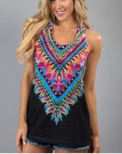 Brand new peacock tank top