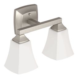 ✨ Brushed Nickel Two-Globe Bath Light – Voss Collection | NEW IN BOX ✨