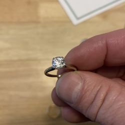 Appraised Beautiful 1 Carat Diamond Ring With Two Bands