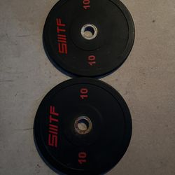 10lb Olympic Bumper Plate Set Weights 