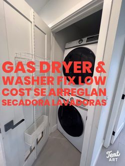 Washer and dryer (REPAIR MAN)Lavadora secadora