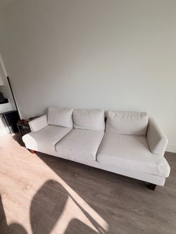 3-seater light beige couch
