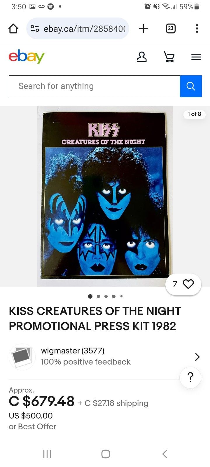 Kiss Promotional Press Kit