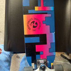 Multi Colored Short Board Kryptonic Skateboard 