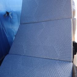 New 4 inch Twin Tri Fold Mattress, Single Memory Foam Mattress with Washable Cover Non-Slip Bottom, Trifold Gel Mattress Topper for Floor RV,Camping,