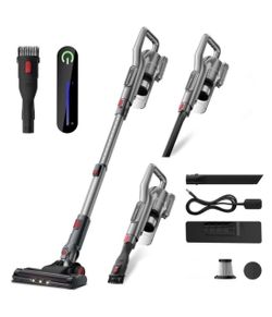 Cordless Vacuum Cleaner, Powerful Battery Vacuum Cleaner Cordless with LED Touch Screen & 2 Speeds, Lightweight Stick Vacuum Clea •Reg. List $159.00