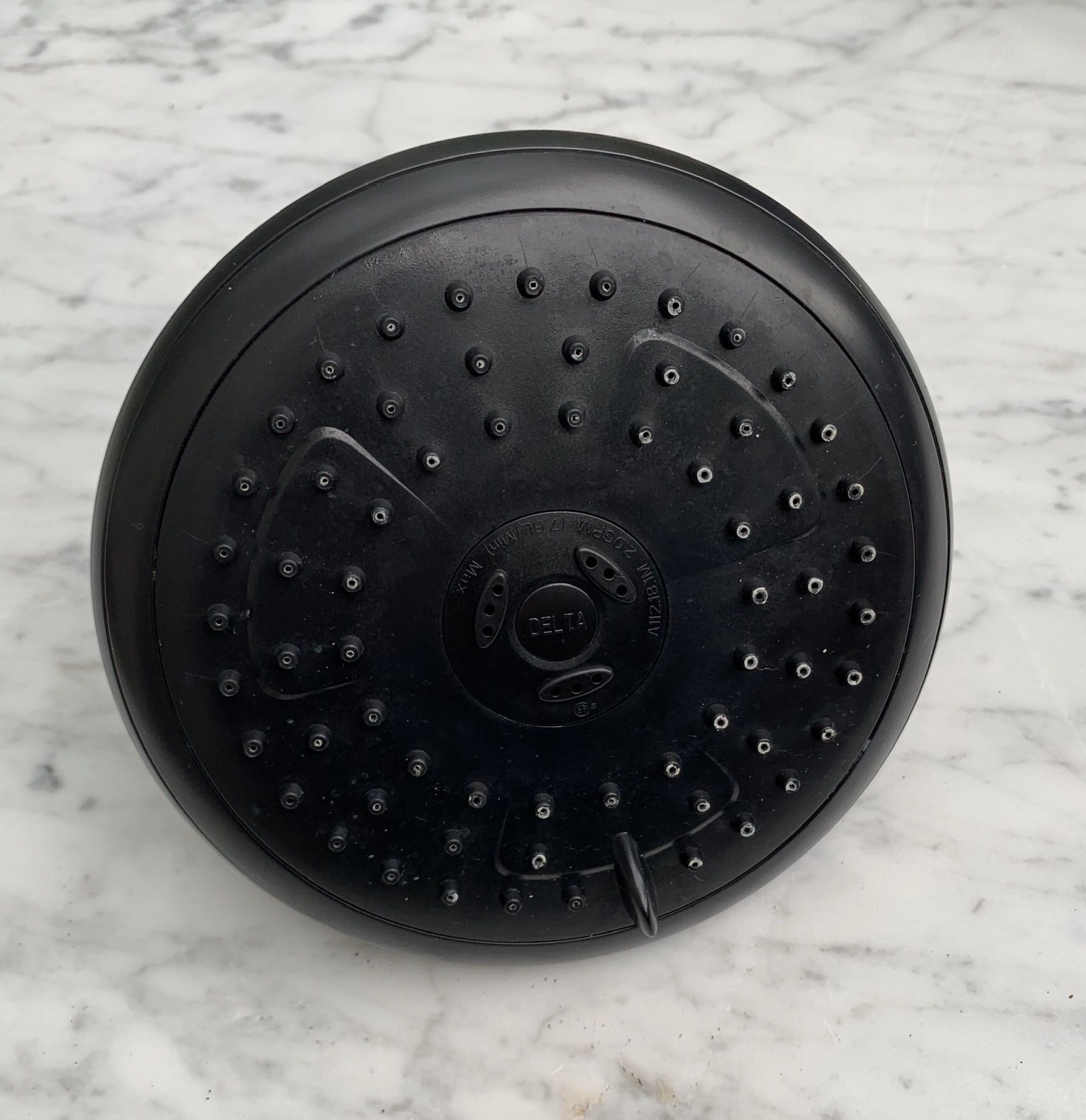 Nearly New Delta 3-Spray Showerhead (6 inch diameter) in Oil Rubbed Bronze in Nearly New - Richmond