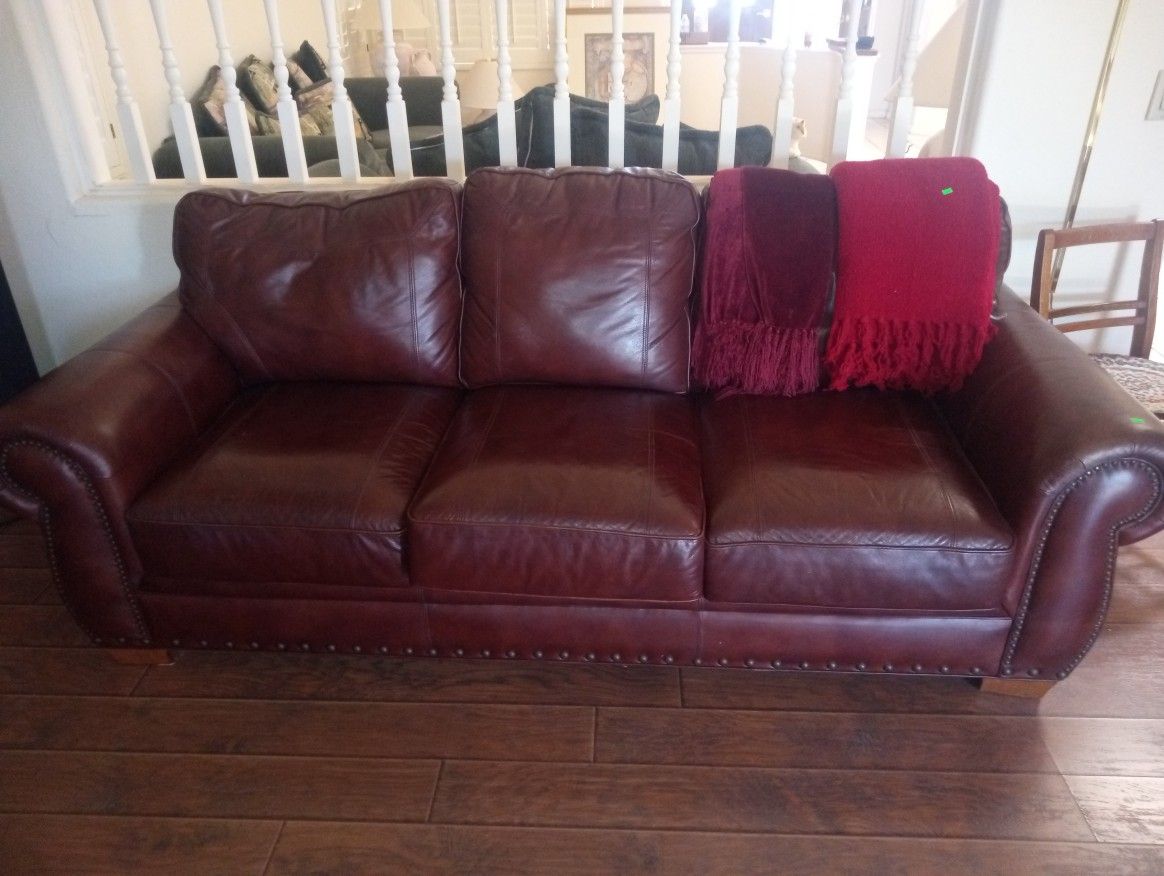Broyhill Leather Couch