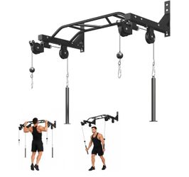 Wall Mount Pull Up Bar. Heavy Duty Strength Training Equipment