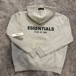 Grey essentials hoodie