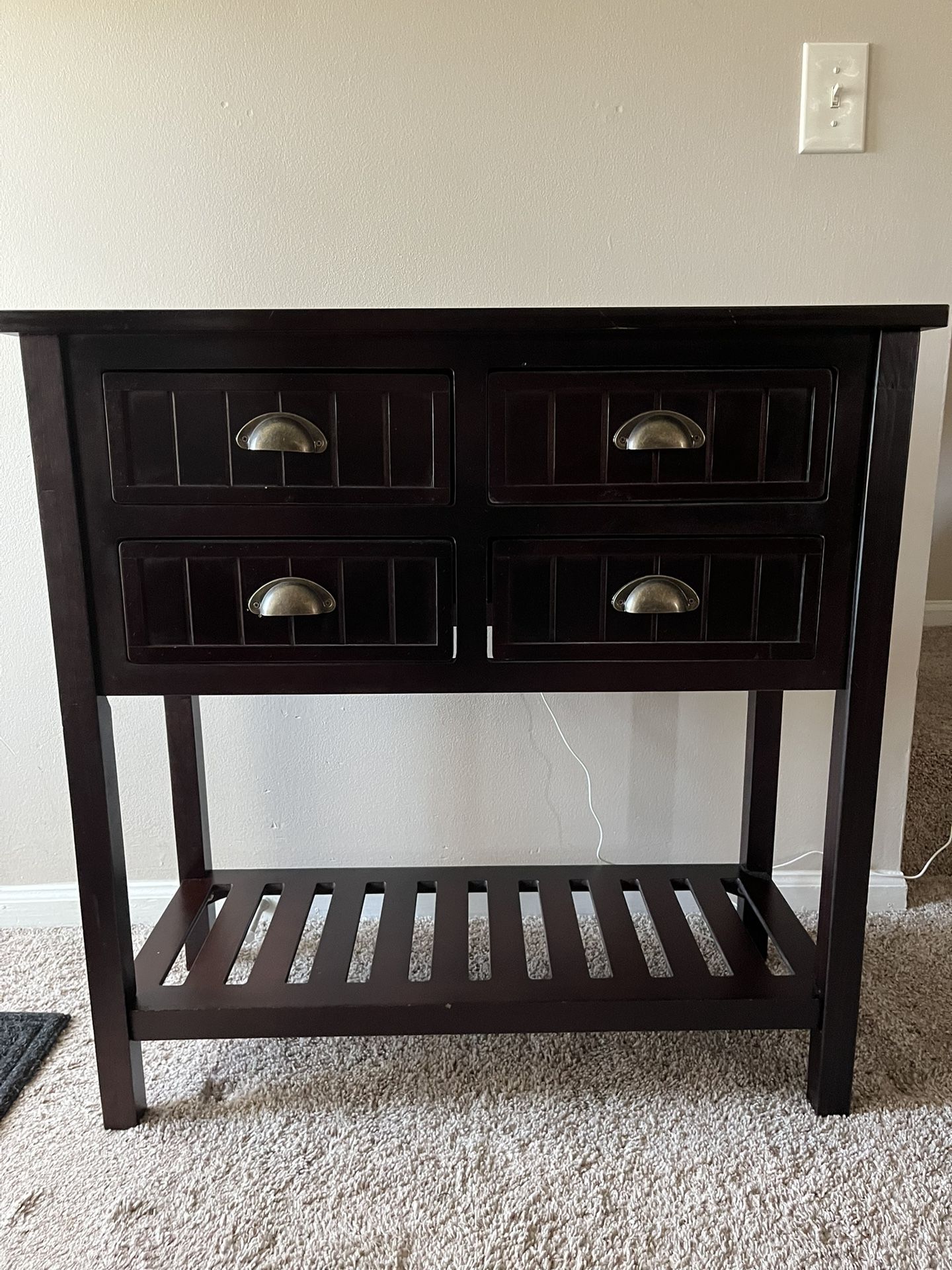 ENTRYWAY TABLE, console, brown