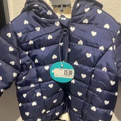 Infant /Toddler Puffer Jacket Sz 12 Months Blue NEW