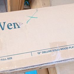 Wen 12" Wood Bed Frame Full Size W/Mattress 