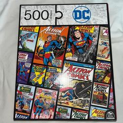 New Spin Master DC Comics Action Comics Jigsaw Puzzle 500 Pc Superman Collage