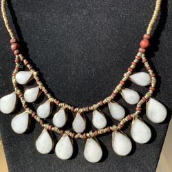 2 Floor Gemstone Necklaces