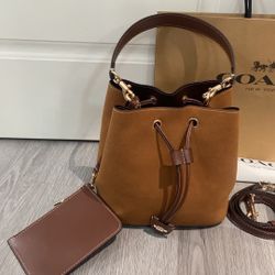 Coach Suede Bucket Bag