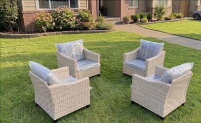 Tan patio chairs patio furniture set outdoor patio chairs ☑️🆕✅