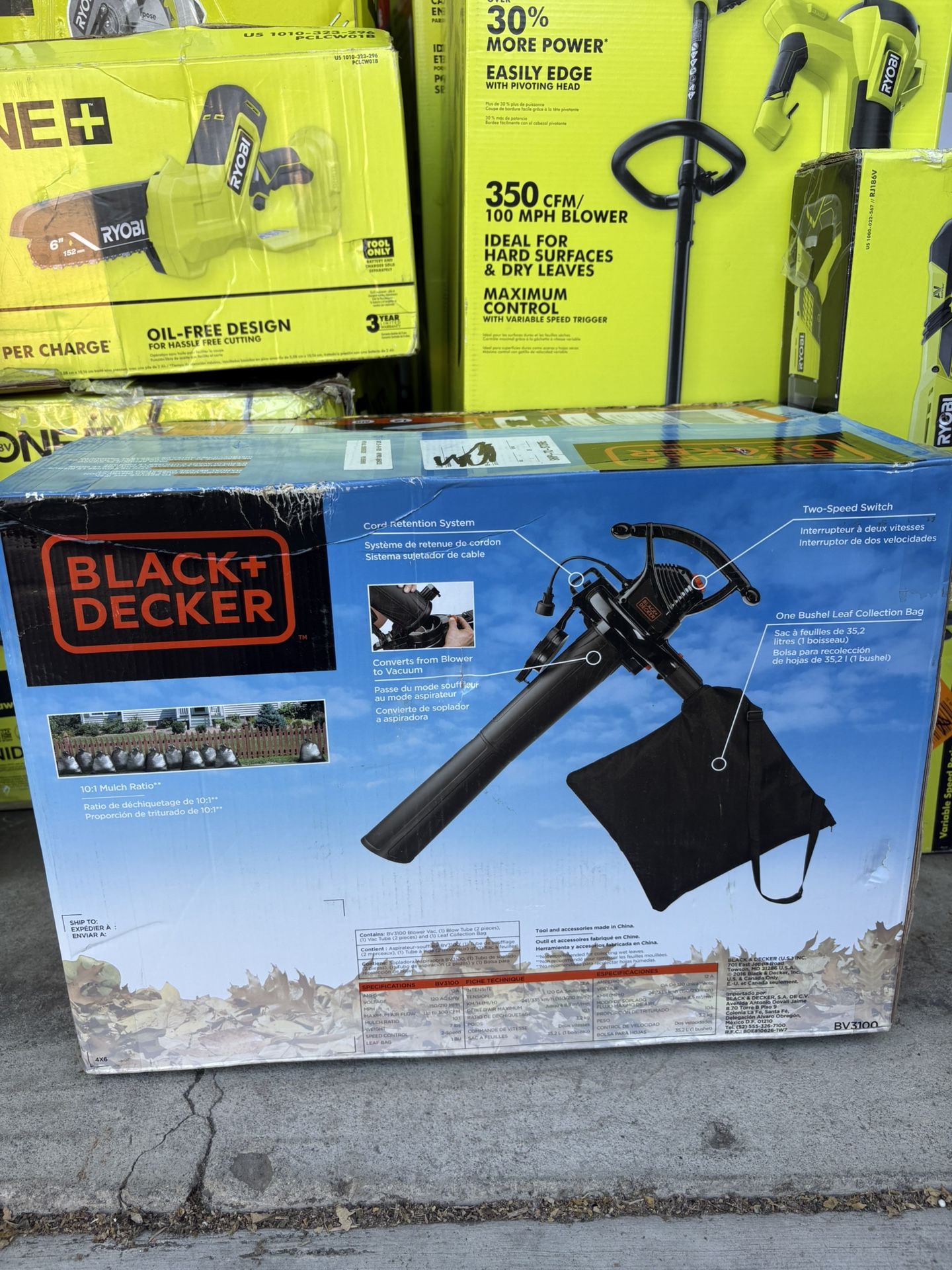 Black Decker Leaf Blower With Bag