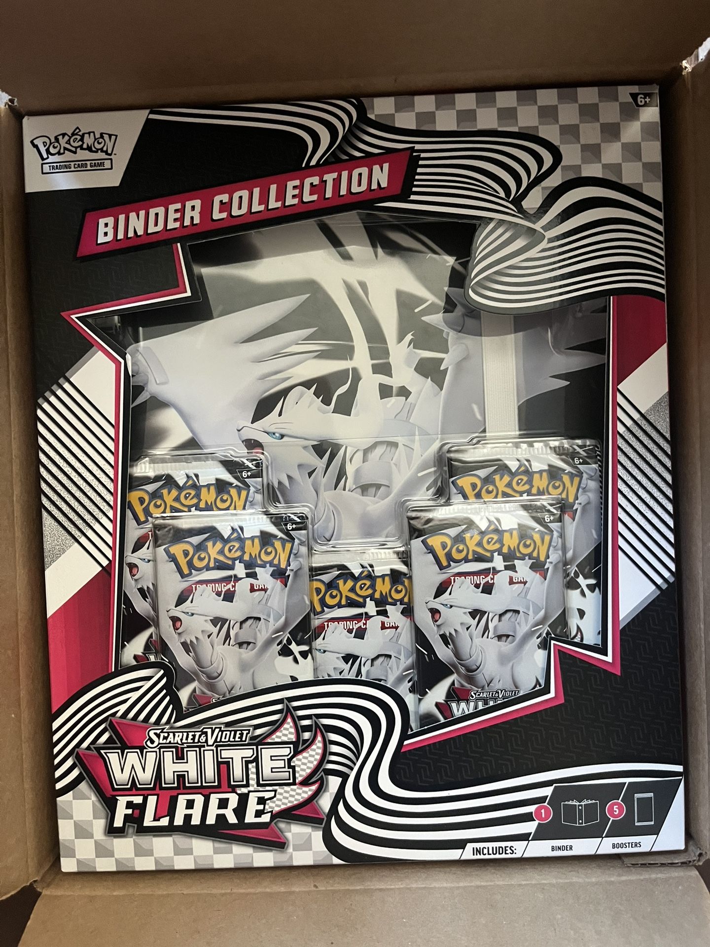 Pokemon White Flare Binder Collection, Black Bolt & White Flare Poster Collection, Mini Tins Brand New!