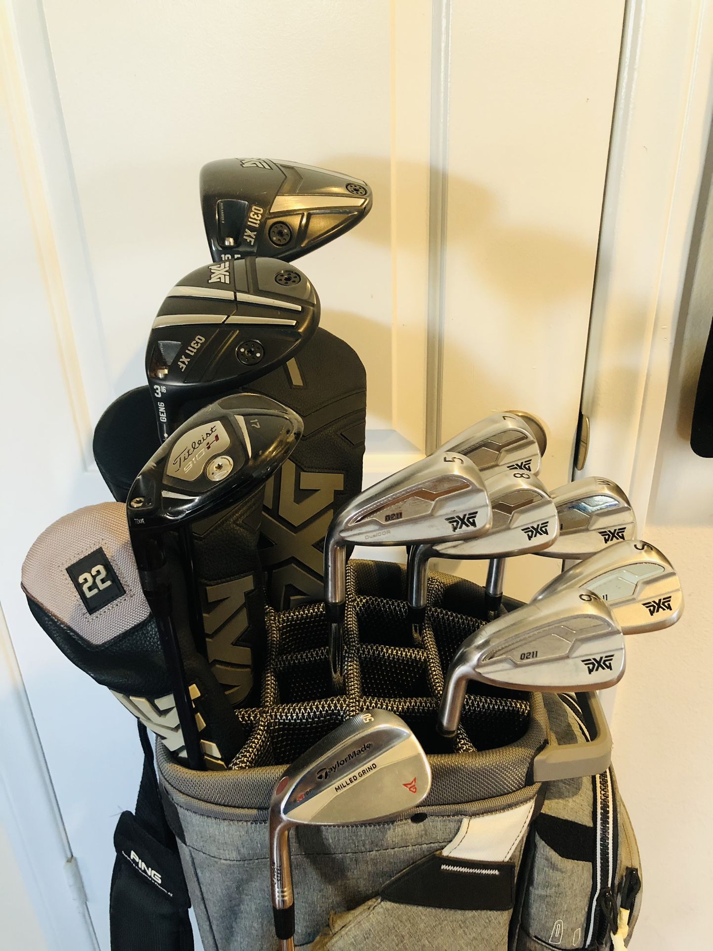 PXG Left Handed Golf Set Irons 5-PW, SW with Steel Shafts, PXG 0311 XF Gen 6 Driver