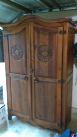 Beautiful wood armoire