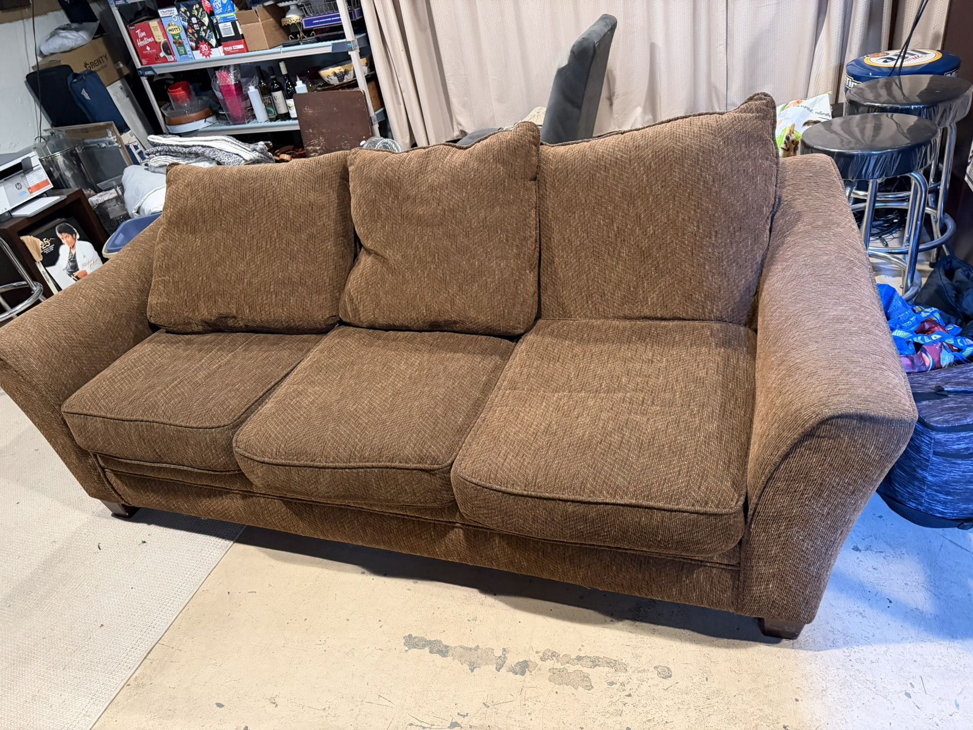 Free Brown Couch Need Gone Today