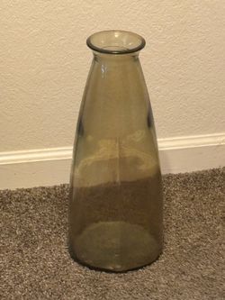IKEA glass vase grey