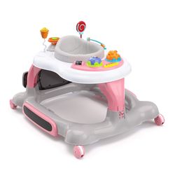 Storkcraft 3-In-1 Activity Walker And Rocker With Jumping Board And Feeding Tray, Interactive Walker With Toy Tray And Jumping Board For Toddlers And 