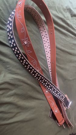 Torrid Studded Rhinestone Belts – Set of 2